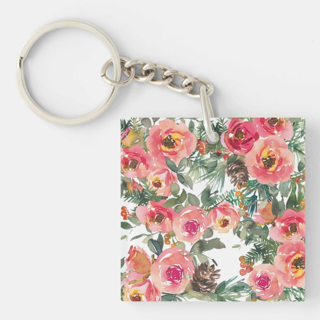 Porte-clefs Fleur d'art (Devant)