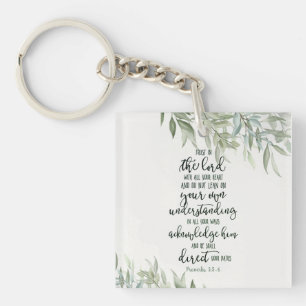 Porte-clefs Fleur de confiance dans le Seigneur