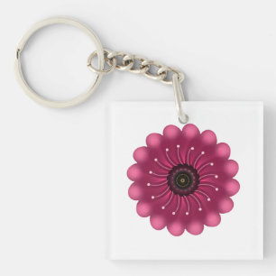 Porte-clefs Fleur de Fantaisie Personnalisée   Fleur Florale N