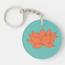 Fleur de lotus orange