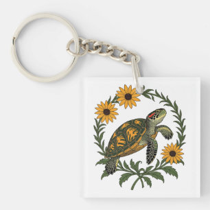 Porte-clefs Fleur de Maryland Terrapin et Black Eyed Susan