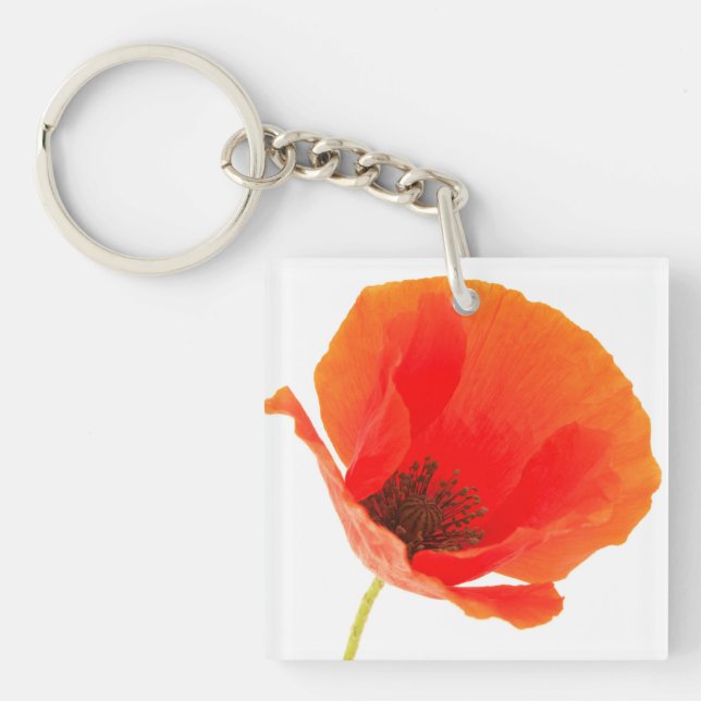 Porte-clefs Fleur de pavot (Devant)