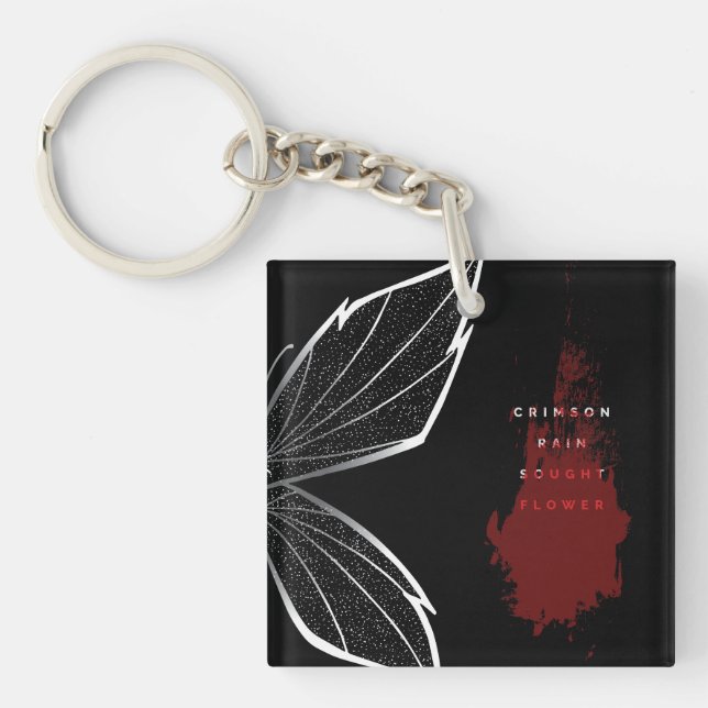 Porte-clefs Fleur de pluie Crimson (eng) (Devant)