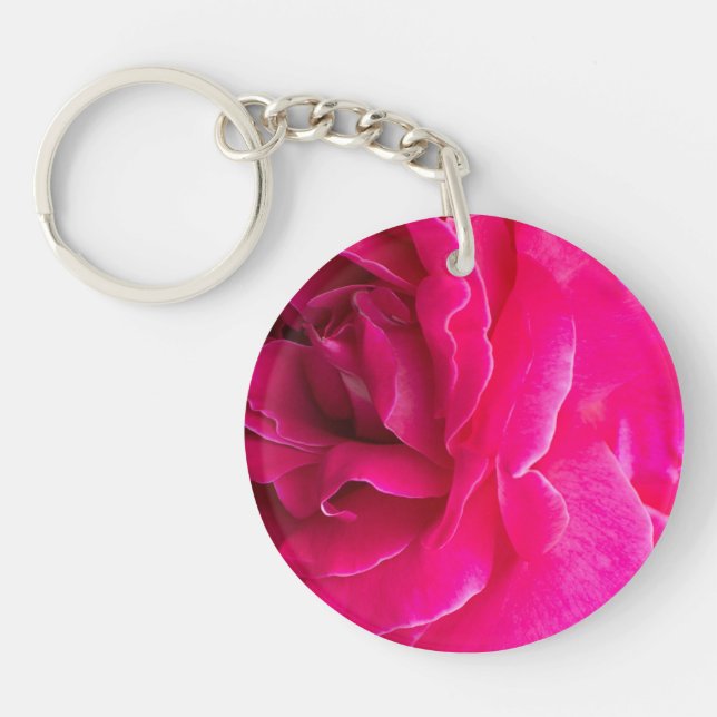 Porte-clefs Fleur de rose (Devant)