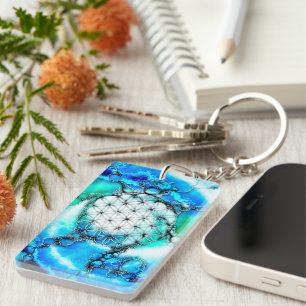 Porte-clefs Fleur De Vie - Façons Colorées 2