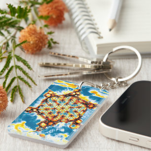 Porte-clefs Fleur De Vie - Façons Colorées 5
