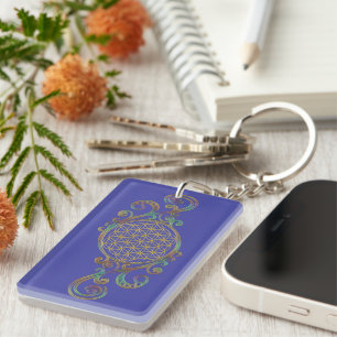 Porte-clefs Fleur De Vie - Ornements Spiraux 1