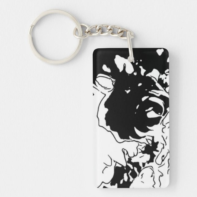 Porte-clefs Fleur Doodle de MRNStudios (Devant)