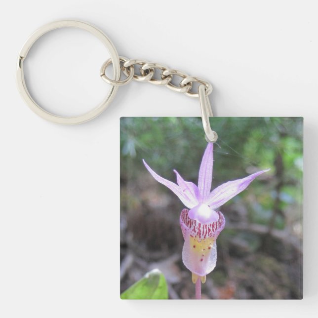 Porte-clefs Fleur d'orchidée Fairyslipper (Devant)