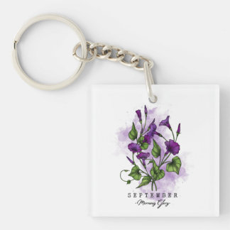 Porte-clefs Fleur du mois de naissance Né en septembre Matin G