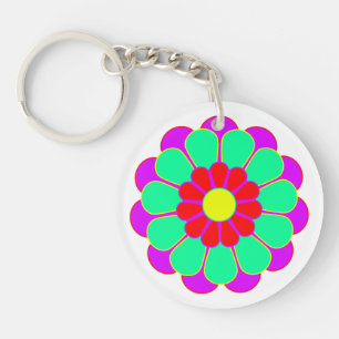Porte-clefs Fleur Funky Power Bloom I