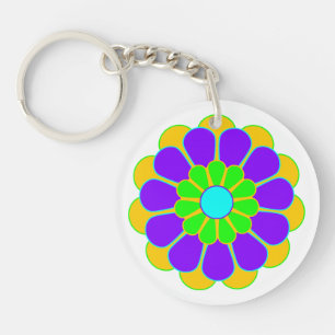 Porte-clefs Fleur Funky Power Bloom II