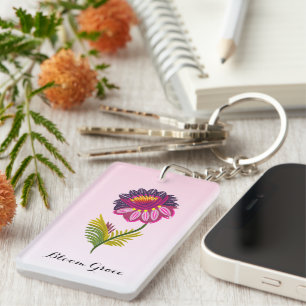 Porte-clefs Fleur isolée