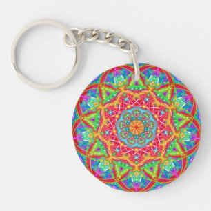 Porte-clefs Fleur Mandala Boho