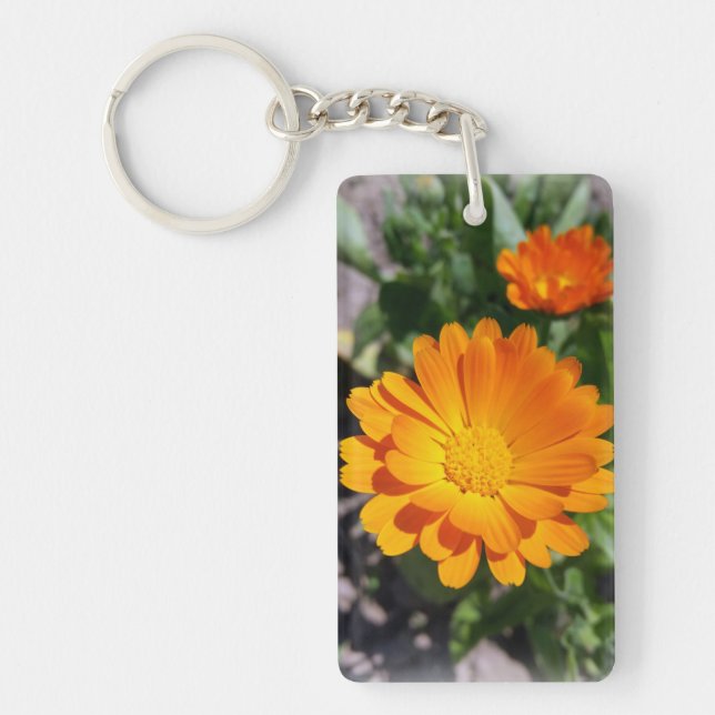 Porte-clefs fleur marigée (Devant)