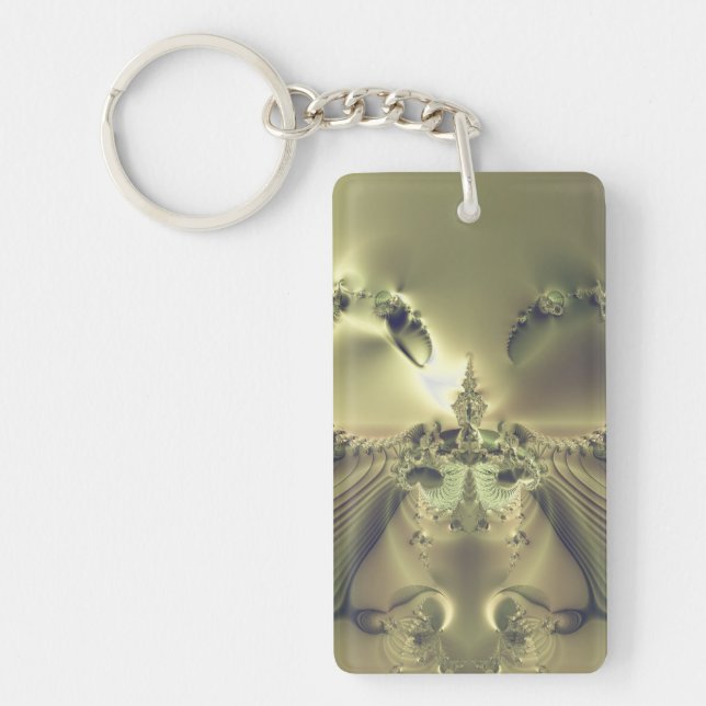 Porte-clefs Fleur Métallique (Devant)