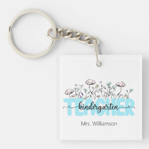Porte-clefs Fleur sauvage de Whimsical Enseignant de maternell