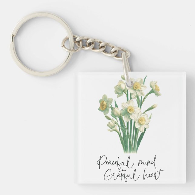 Porte-clefs Fleur sauvage Narcissus (Devant)