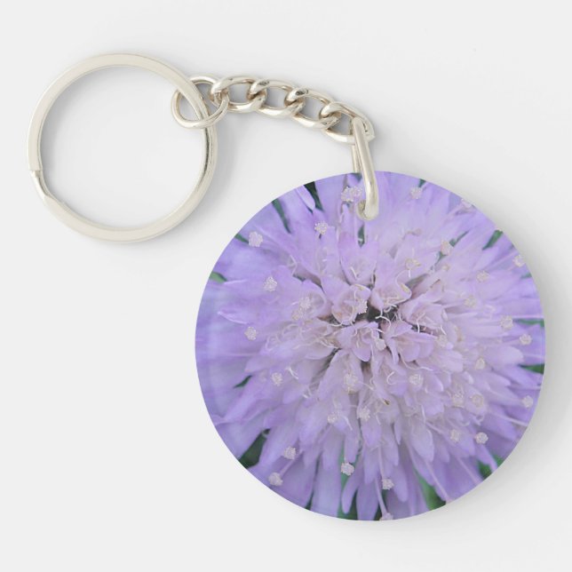 Porte-clefs Fleur violette (Devant)