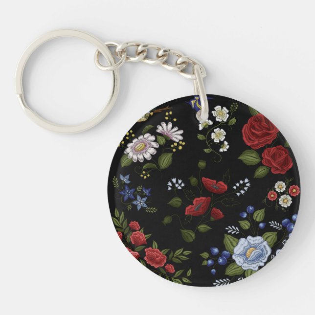 Porte-clefs Fleurs (Devant)