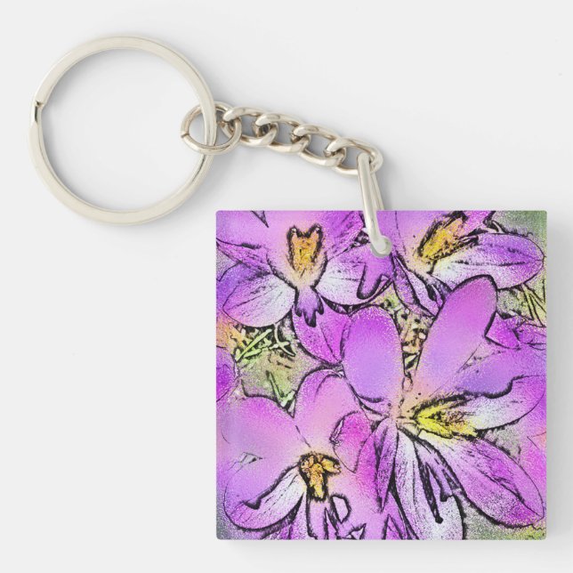 PORTE-CLEFS FLEURS (Devant)