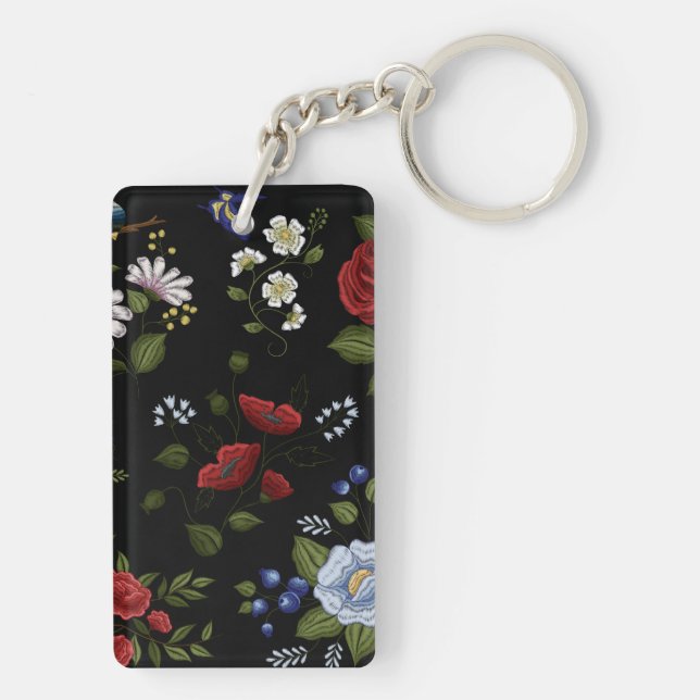 Porte-clefs Fleurs (Dos)