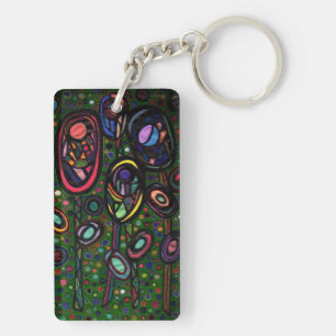 Porte-clefs Fleurs à motifs