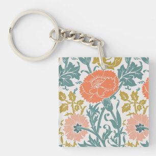 Porte-clefs Fleurs, Art Graphique Vintage