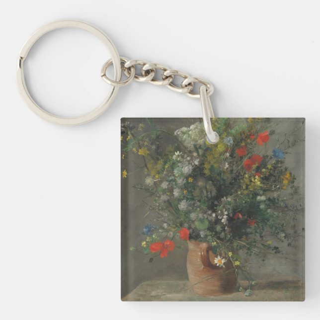 Porte-clefs Fleurs dans un vase, c.1866 (Devant)