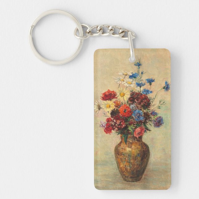 Porte-clefs Fleurs dans un vase, c.1910 (Devant)