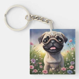Porte-clefs Fleurs de carlin