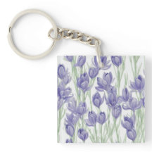 Fleurs de crocus aquarelles