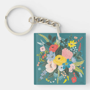 Porte-clefs Fleurs de jardin sauvage