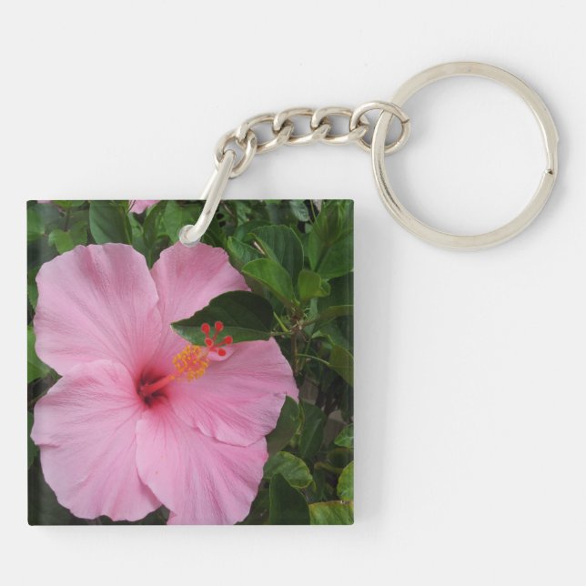 Porte-clefs Fleurs de ketmie de baie d'Hawaï Hanauma (Dos)