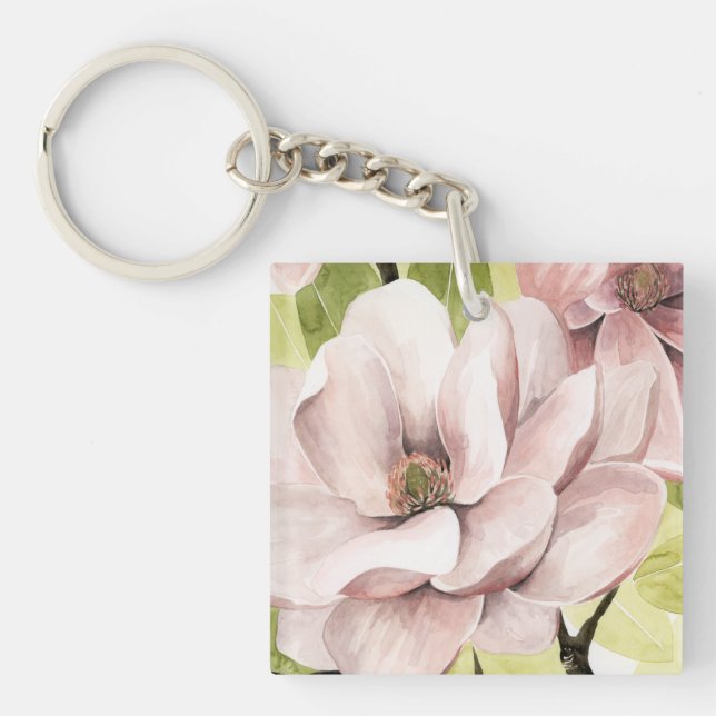 Porte-clefs Fleurs de Magnolia (Devant)