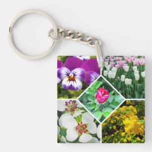 Porte-clefs Fleurs de printemps