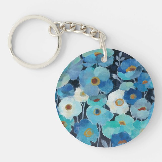 Porte-clefs Fleurs d'indigo (Devant)
