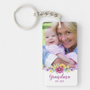 Porte-clefs Fleurs élégantes de la nouvelle grand-mère  Photo