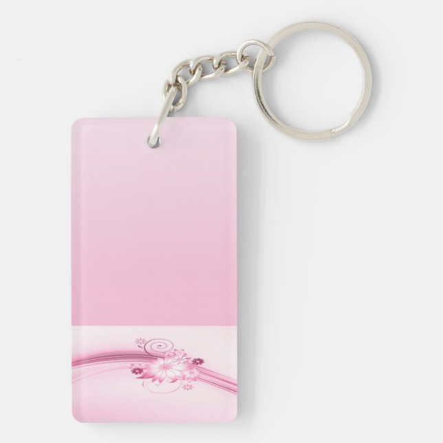 Porte-clefs Fleurs et vagues (Dos)