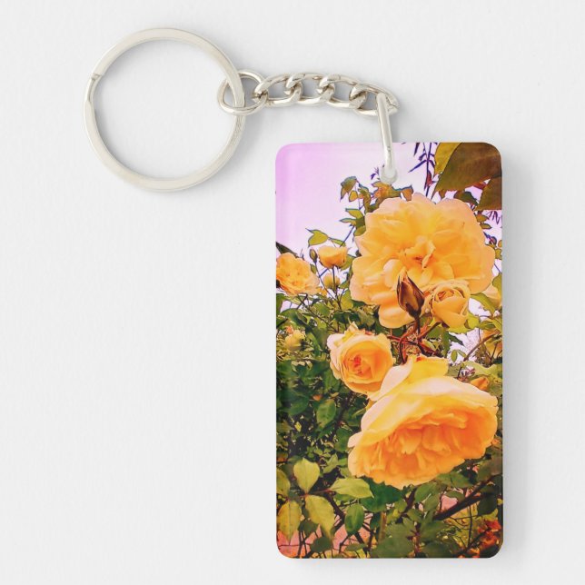 Porte-clefs Fleurs jaunes (Devant)