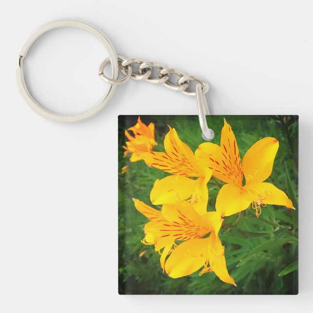 Porte-clefs Fleurs jaunes (Devant)
