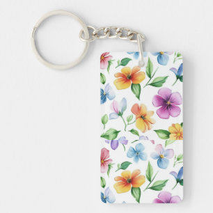 Porte-clefs Fleurs Motif Floral Sublimation-95652