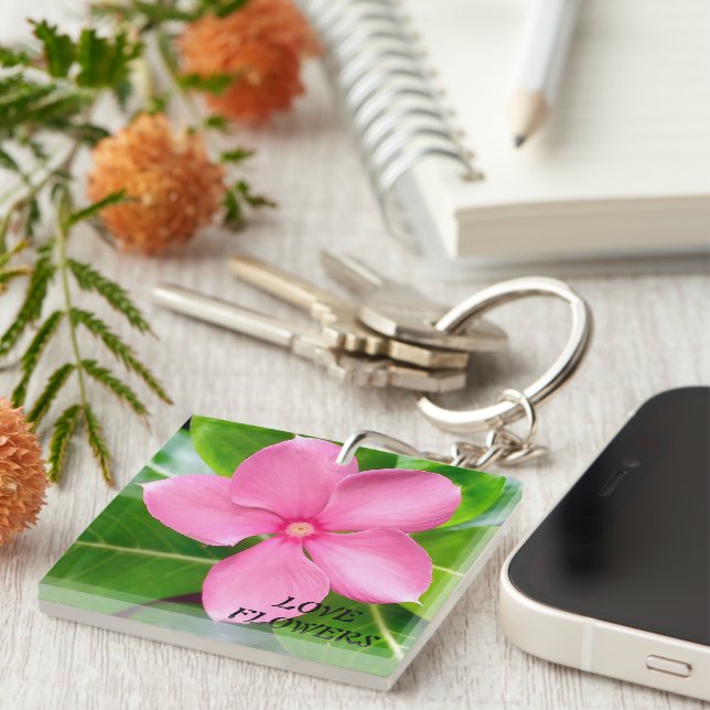 Porte-clefs Fleurs naturelles Porte - clés acryliques (Devant Droit)