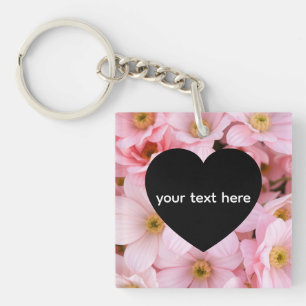 Porte-clefs fleurs personnalisées