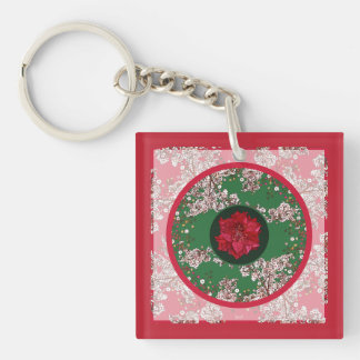 Porte-clefs Fleurs pour Noël
