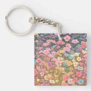 Porte-clefs Fleurs Sauvages Colorées 1
