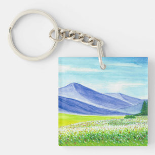 Porte-clefs Fleurs sauvages de la vallée de Blue Mountain à l'