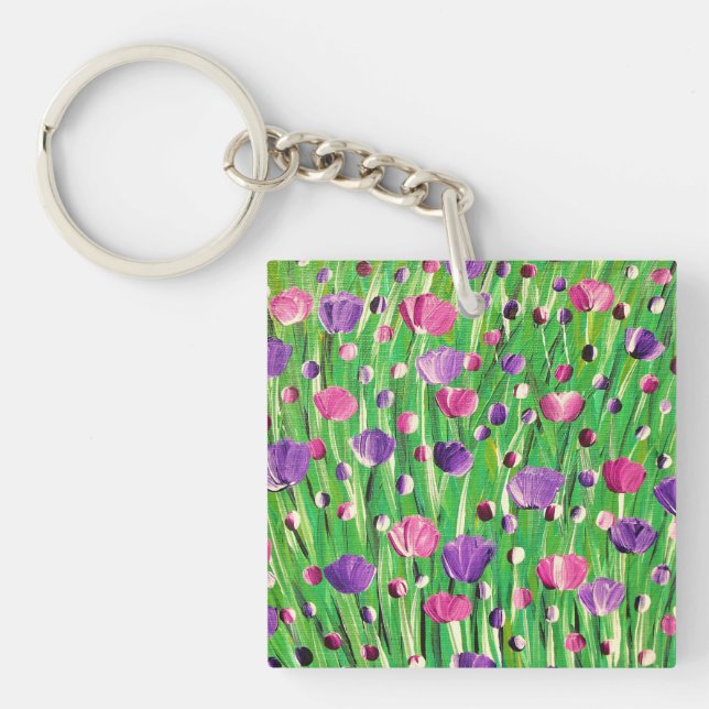 Porte-clefs Fleurs sur le défilé (Devant)