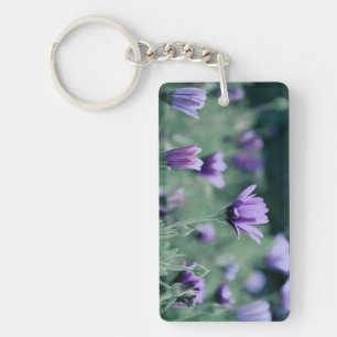 Porte-clefs Fleurs violettes