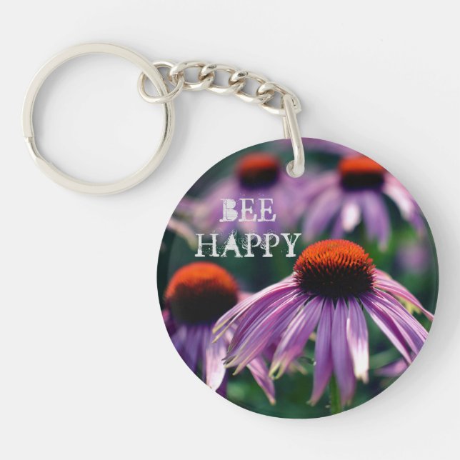 Porte-clefs Fleurs violettes au RHS Wisley (Devant)